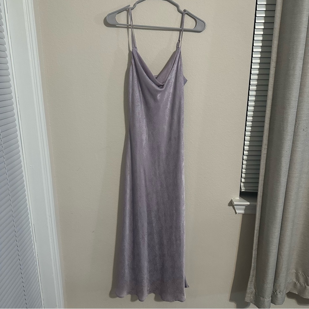Altar'd State Lavender Satin Slip Dress